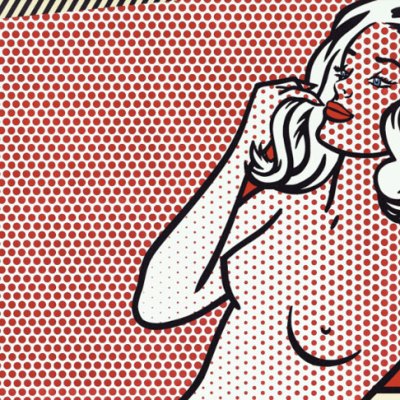 Nude Sunbathing (detail; 1995), Roy Lichtenstein.