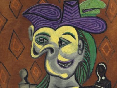 Femme assise, robe bleue (detail;1939), Pablo Picasso. Christie's New York, estimate: $35–$50m
