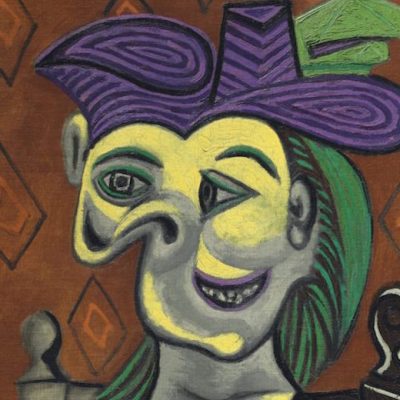 Femme assise, robe bleue (detail;1939), Pablo Picasso. Christie's New York, estimate: $35–$50m