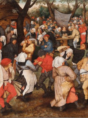 Wedding Dance in the Open Air (1607–14), Pieter Brueghel the Younger. Holburne Museum, Bath. Photo: Dominic Brown