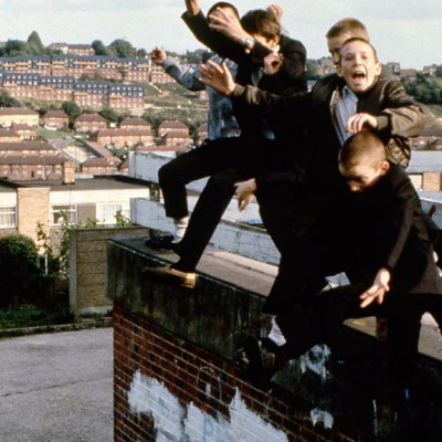 Jumping boys, High Wycombe (1980), Gavin Watson. Image courtesy Youth Club Archive