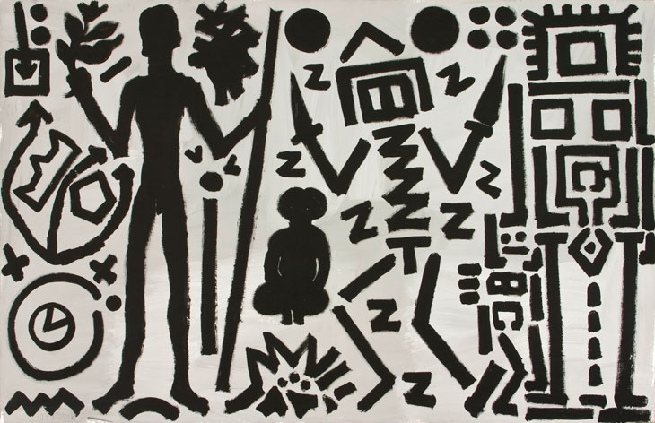 Welt des Adlers IV(Eagle’s World IV) (1981), A.R. Penck. Courtesy Michael Werner Gallery, New York and London