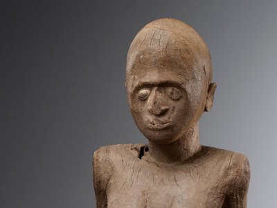 Detail of a female figure, 19th century, Lobi, Burkina Faso. Serge Schoffel at Cultures: The Worlds Arts Fair