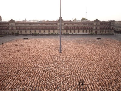 Mexico City 3 (Zócalo, MUCA/UNAM, 2007), Spencer Tunick