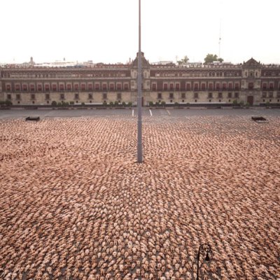 Mexico City 3 (Zócalo, MUCA/UNAM, 2007), Spencer Tunick