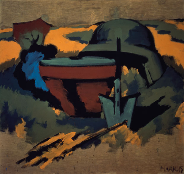 Motiv– dithyrambisch II (German Motif—Dithyrambic II) (1972), Markus Lüpertz. Galerie Michael Werner Märkisch Wilmersdorf, Cologne, London & New York
