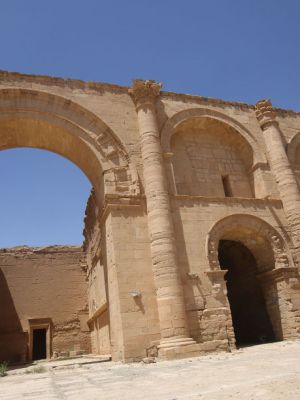 The UNESCO-listed ancient city of Hatra, south of Mosul, on 27 April, 2017, shortly after Iraqi forces retook the site. AHMAD AL-RUBAYE/AFP/Getty Images