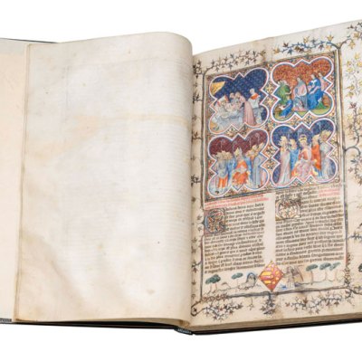 Histoire ancienne jusqu'à César and Fait des Romains (c. 1370–80), Paris, Master of the Coronation of Charles VI and a collaborator. Les Enluminures, $4.5m