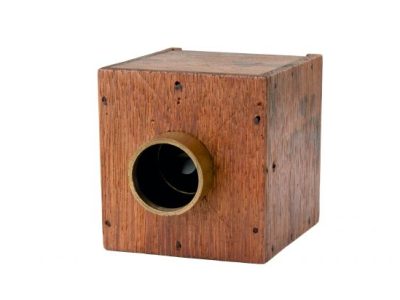 William Henry Fox Talbot's mousetrap camera (c. 1835).