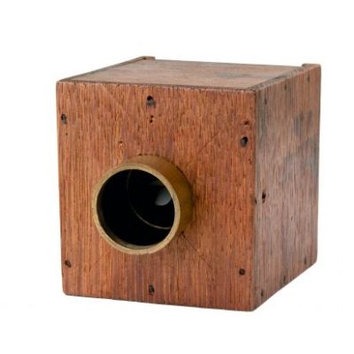 William Henry Fox Talbot's mousetrap camera (c. 1835).