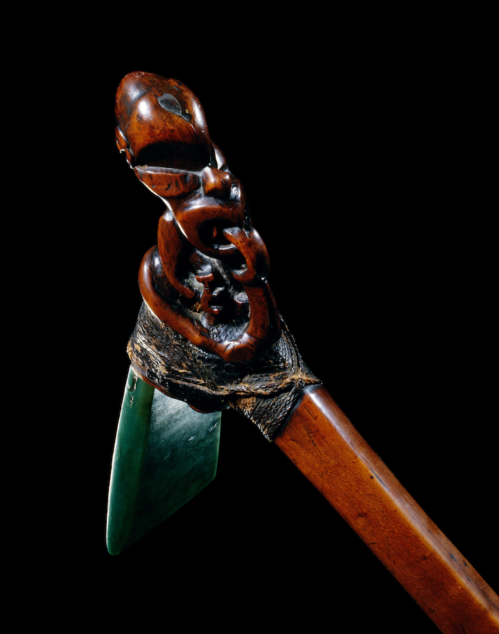 Detail of Toki poutangata (a ceremonial adze). © Kura Pounamu marketing images Te Papa