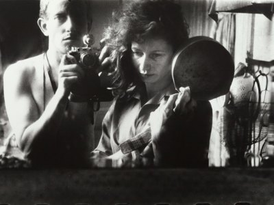 Self Portrait with Ata Kandó, Paris (1953), Ed van der Elsken