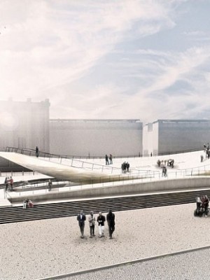 Rendering of the 'Citizens in Motion' monument in Berlin,© Milla & Partner