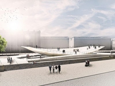 Rendering of the 'Citizens in Motion' monument in Berlin,© Milla & Partner