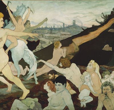 The Dawn of Labour (c. 1891), Charles Maurin. Musée d'art moderne et contemporain, Saint-Étienne Metropole, France. Photo: Yves Bresson; Musée d’art moderne et contemporain, Saint-Étienne Métropole, France