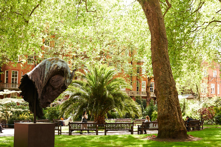 Mount Street Gardens in Mayfair. Photo: Benjamin McMahon, courtesy Mayfair Art Weekend