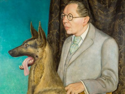 Hugo Erfurth with Dog (1926), Otto Dix. © DACS 2017. Museo Thyssen-Bornemisza, Madrid