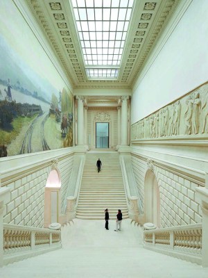 Main staircases in the 19th-century Palais of the Musée d'arts de Nantes, photo: © Hufton + Crow