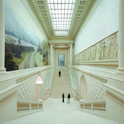 Main staircases in the 19th-century Palais of the Musée d'arts de Nantes, photo: © Hufton + Crow