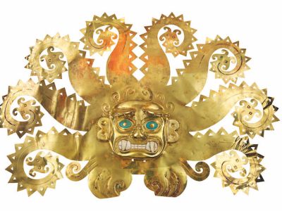 Octopus fontlet, 300–600 AD, Moche, Peru, La Mina.