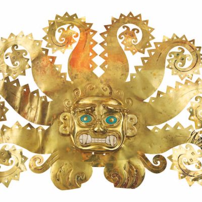 Octopus fontlet, 300–600 AD, Moche, Peru, La Mina.