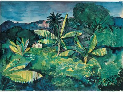 Landscape Near Kingston, Jamaica (1950), John Minton. Pallant House Gallery.