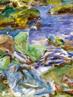 A Turkish Woman by a Stream, (c. 1907), John Singer Sargent. Victoria and Albert Museum