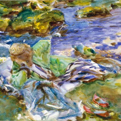 A Turkish Woman by a Stream, (c. 1907), John Singer Sargent. Victoria and Albert Museum