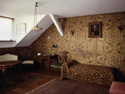 The salon of the apartment that Viktor Kovačić created for himself in Zagreb in 1906