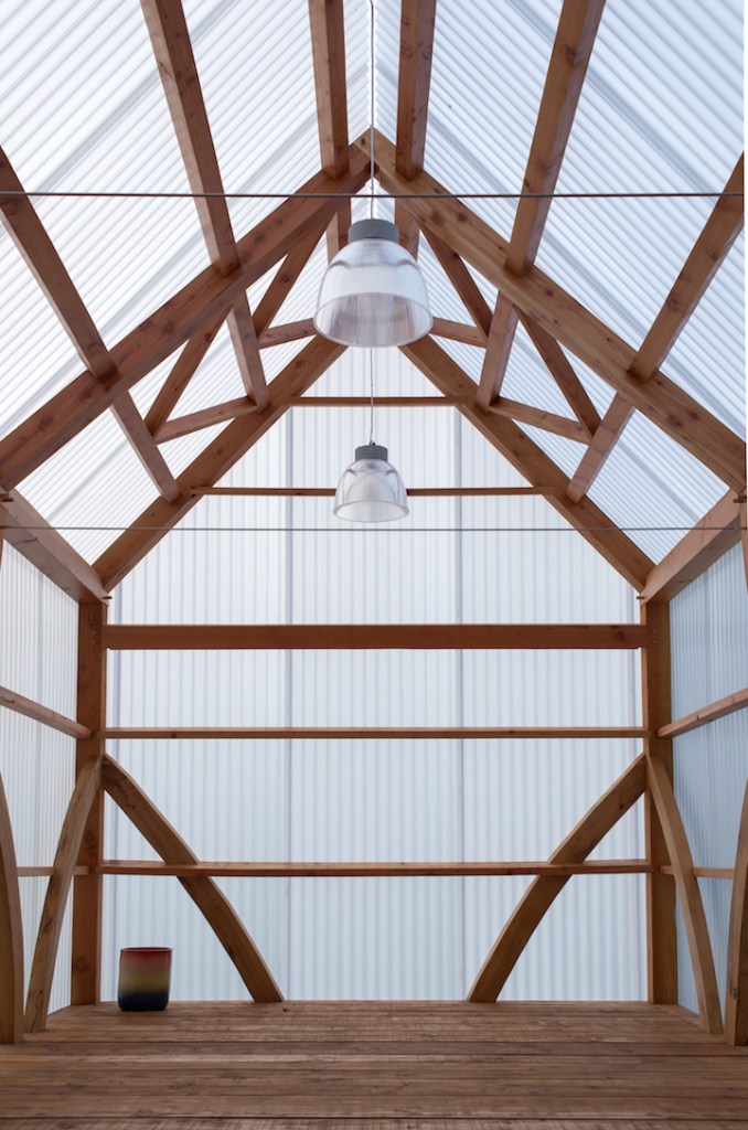 Pig Rock Bothy, part of The Bothy Project, sited at the Scottish National Gallery of Modern Art, designed with Iain MacLeod. Photo by Johnny Barrington