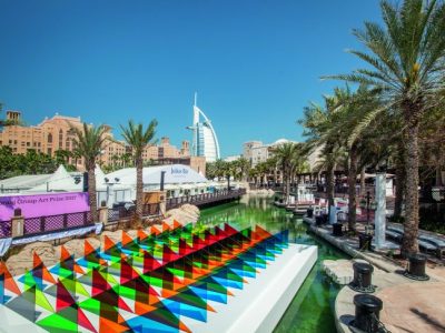 No. 695 Abraaj (2016) by Rana Begum, installed at Art Dubai 2017