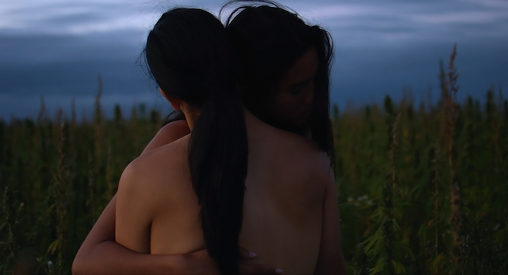 'With the sun aglow, I have my pensive moods' (film still; 2017), Shannon Te Ao. Cinematography by Iain Frengley