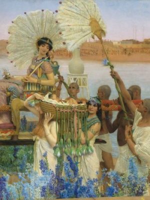 The Finding of Moses, (1904), Lawrence Alma-Tadema, private collection, wikimedia commons