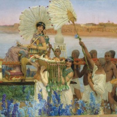 The Finding of Moses, (1904), Lawrence Alma-Tadema, private collection, wikimedia commons