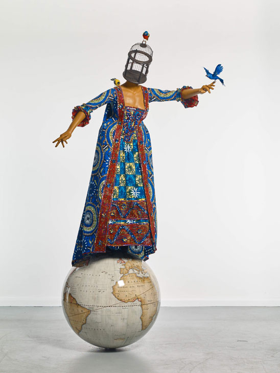 Mrs Pinckney and the Emancipated Birds of South Carolina (2017), Yinka Shonibare. Yale Center for British Art. Photo: Stephen White