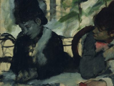 At the Cafe (detail) (c. 1875–77, Edgar Degas.