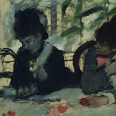 At the Cafe (detail) (c. 1875–77, Edgar Degas.