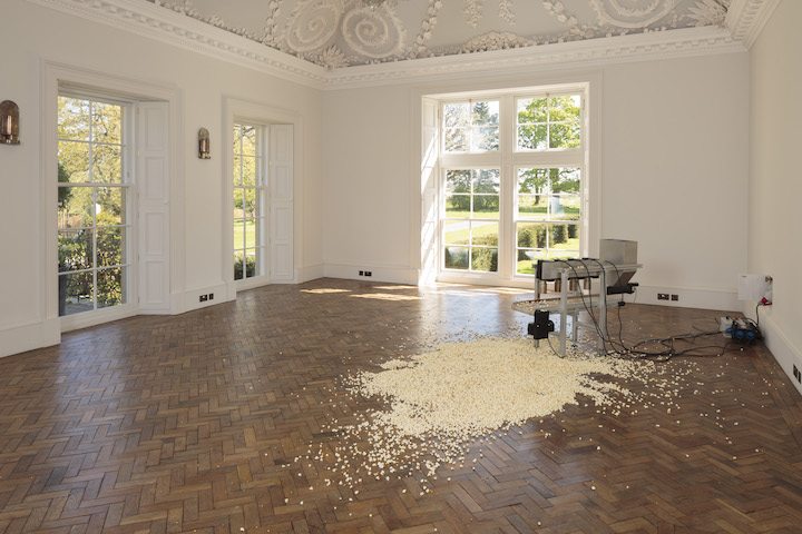 Installation view of 1:43–47, Salzburg (2012), Michael Sailstorfer. Courtesy Jupiter Artland