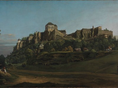 The Fortress of Königstein from the North (around 1756–58), Bernardo Bellotto. © The National Gallery, London