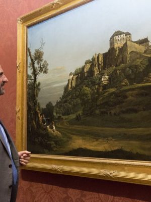 National Gallery Director, Dr Gabriele Finaldi looks at the Bellotto.