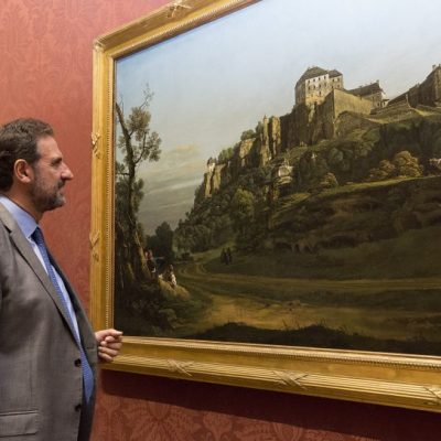 National Gallery Director, Dr Gabriele Finaldi looks at the Bellotto.