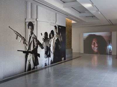 Installation view, 'Arthur Jafa: A Series of Utterly Improbable, Yet Extraordinary Renditions', Serpentine Sackler Gallery, London.