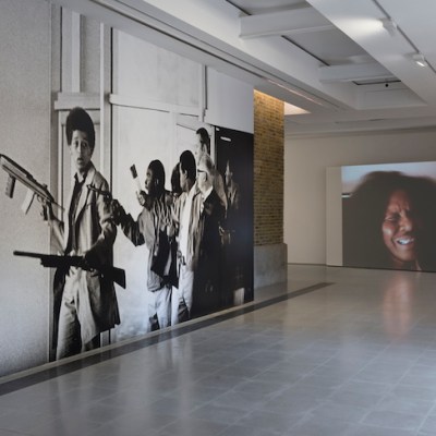 Installation view, 'Arthur Jafa: A Series of Utterly Improbable, Yet Extraordinary Renditions', Serpentine Sackler Gallery, London.
