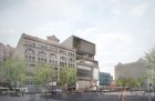 Exterior vew from 125th Street Plaza. Courtesy Adjaye Associates and Studio Museum, Harlem