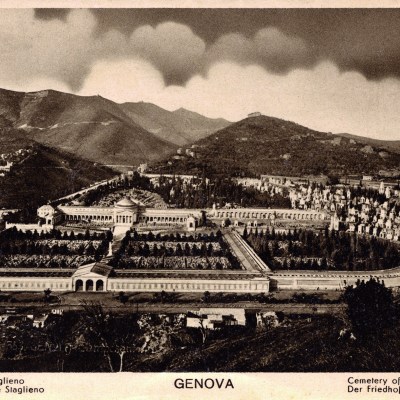 The monumental cemetery of Staglieno, Genoa, from a postcard produced in or around the 1920s