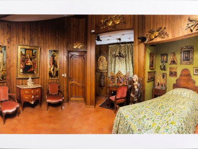 The main bedroom at the villa of Francesco Federico Cerruti (1922–2015)