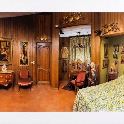 The main bedroom at the villa of Francesco Federico Cerruti (1922–2015)