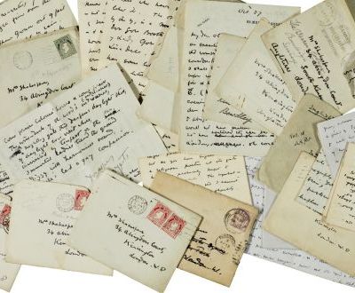 Letters from W.B. Yeats to Olivia Shakespear, part of the Yeats Family Collection be auctioned at Sotheby's London on 27 September