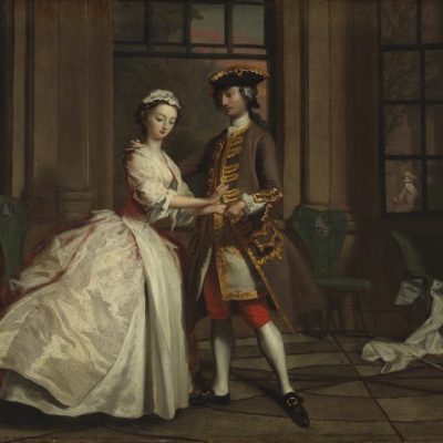 Pamela and Mr B. in the Summer House, by Joseph Highmore, Joseph Higmore, The Fitzwilliam Museum.