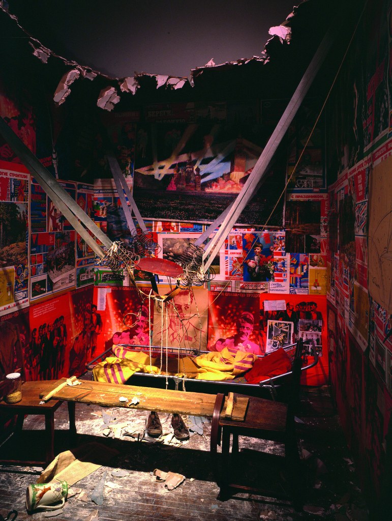 The Man Who Flew Into Space From His Apartment, (1985), Ilya Kabakov, Centre Pompidou, Paris, © Ilya and Emilia Kabakov